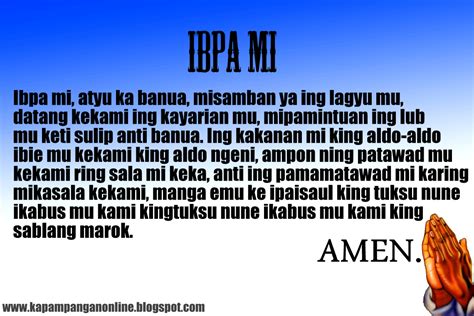 Ibpa Mi (Ama namin Kapampangan) .